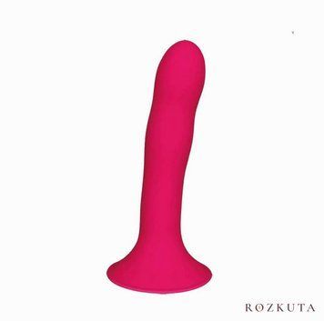 Дилдо з присоскою Adrien Lastic Hitsens 4 Pink, відмінно для страпона, діаметр 3,7см, довжина 17,8см AD24041 фото