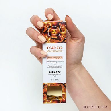 Масажна олія EXSENS Tiger Eye Macadamia (захист з тигровим оком) 100мл, натуральна SO2379 фото