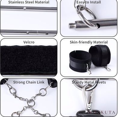 БДСМ-набір LOCKINK YEAHWOW Door Swing & Leg Spreader Bondage set SX2847 фото