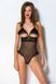 Еротичне боді Passion DOLLY BODY, S/M, black, з відкритими чашками SO9702 фото 5