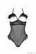 Еротичне боді Passion DOLLY BODY, S/M, black, з відкритими чашками SO9702 фото 3
