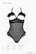 Еротичне боді Passion DOLLY BODY, S/M, black, з відкритими чашками SO9702 фото 4