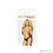 Трусики-бікіні Penthouse Catch Me L/XL Black, мереживо, вузькі ремінці, вирізи на сідницях, бантик SO6485 фото 6