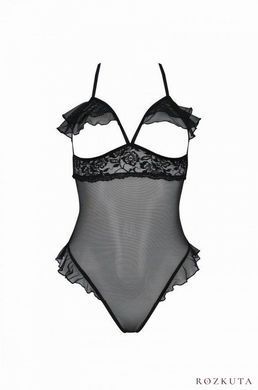 Еротичне боді Passion DOLLY BODY, XXL/XXXL, black, з відкритими чашками SO9703 фото