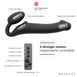 Безремінний страпон з вібрацією Strap-On-Me Vibrating Black L, діаметр 3,7см, пульт ДК, регульований SO3829 фото 4