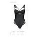 Боді з еко-шкіри та мережива Passion LOONA BODY S/M, black SO5356 фото 9