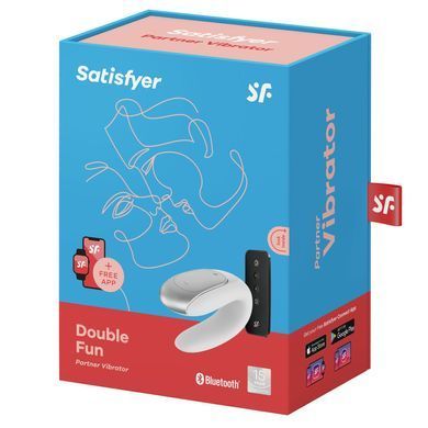 Вібратор для пар Satisfyer Double Fun, білий SO5057 фото