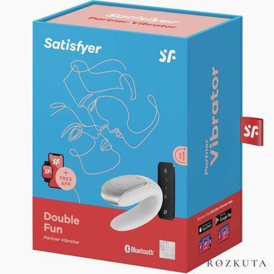 Вібратор для пар Satisfyer Double Fun, білий SO5057 фото
