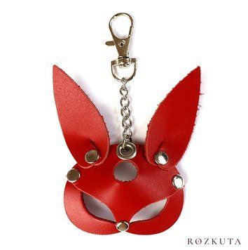 Брелок на карабіні для ключів Art of Sex Bunny, Червоний SO8318 фото