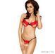 Комплект білизни Passion COCTAIL BIKINI XXL/XXXL, red, ліф з бантиками, стрінги-ниточки EL11203 фото 1