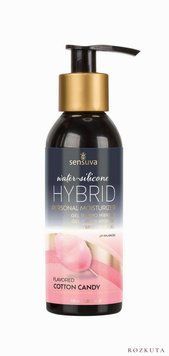 Змазка водно-силіконова Sensuva Hybrid Cotton Candy (125 мл) без цукру, можна для оральних пестощів SO3246 фото