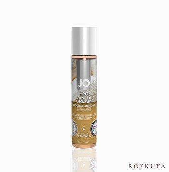 Змазка на водній основі JO H2O &mdash; Vanilla Cream (30 мл) без цукру, рослинний гліцерин SO1480 фото