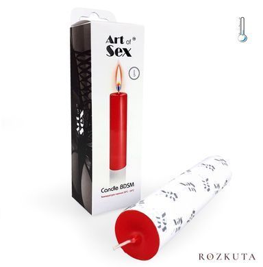 Червона воскова свічка Art of Sex size M 15 см низькотемпературна SO5957 фото