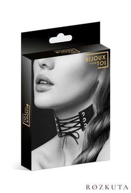 Чокер зі шнурівкою Bijoux Pour Toi - LACET, екошкіра SO1881 фото
