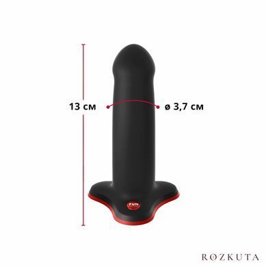 Фалоімітатор Fun Factory AMOR, чорний, довжина 14,6 см, діаметр 3,7 см, вигнутий SX0982 фото