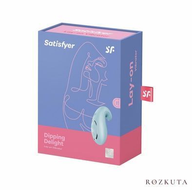Вібратор Satisfyer Dipping Delight Light Blue, 2 мотори SO6991 фото