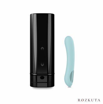 Інтерактивний набір мастурбатор + стимулятор точки G Kiiroo Onyx+ and Pearl 2+ Couple Set Turquoise SO8400 фото