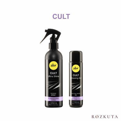 Змазка для латексу та гуми pjur Cult Dressing Aid 100 мл, для полегшення надягання фетиш-вбрання PJ10250 фото