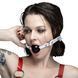 Кляп силіконовий Feral Feelings Silicon Ball Gag White/Black, білий ремінець, чорна кулька SX3976 фото 3